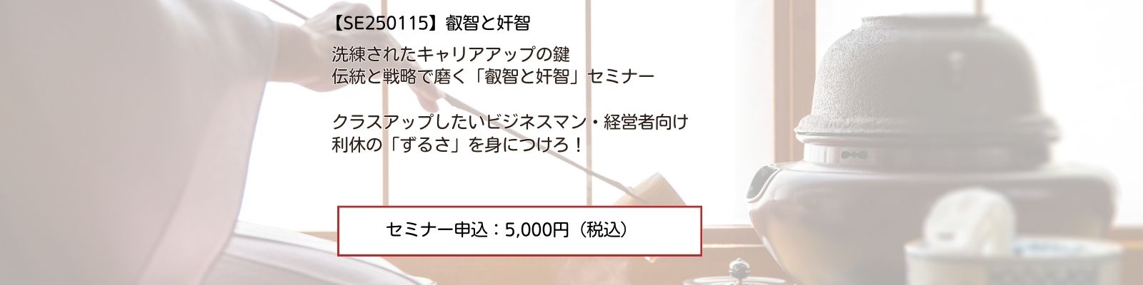 【SE250115】叡智と奸智